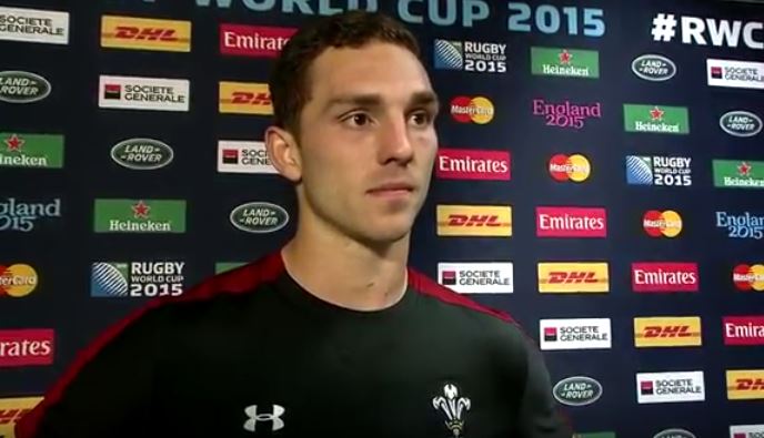 George North reaction to Wales v Fiji