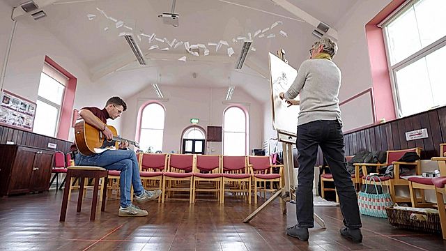 Christine Mills a Osian Huw Williams