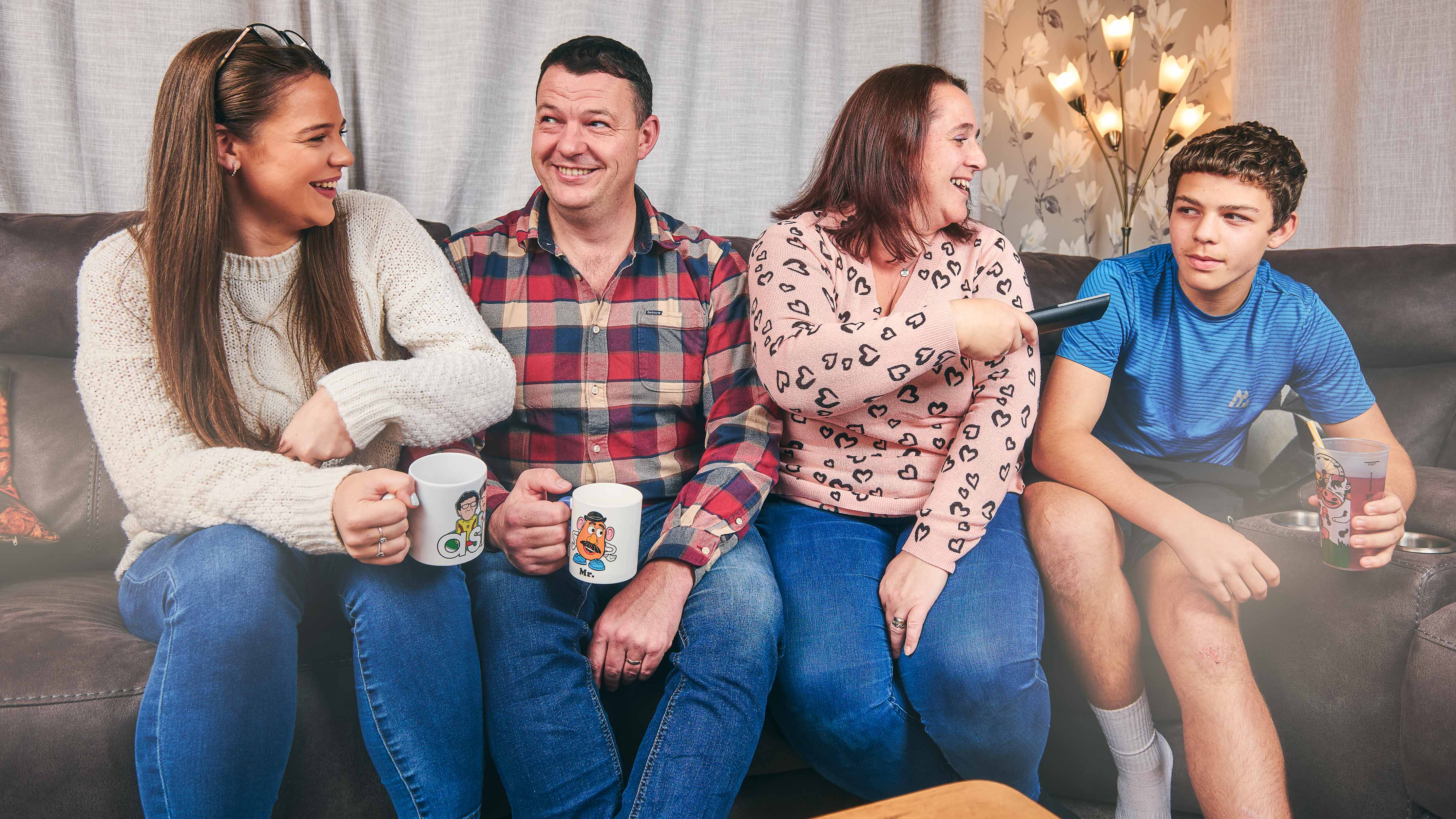Ellie, Huw, Donna & Tommy