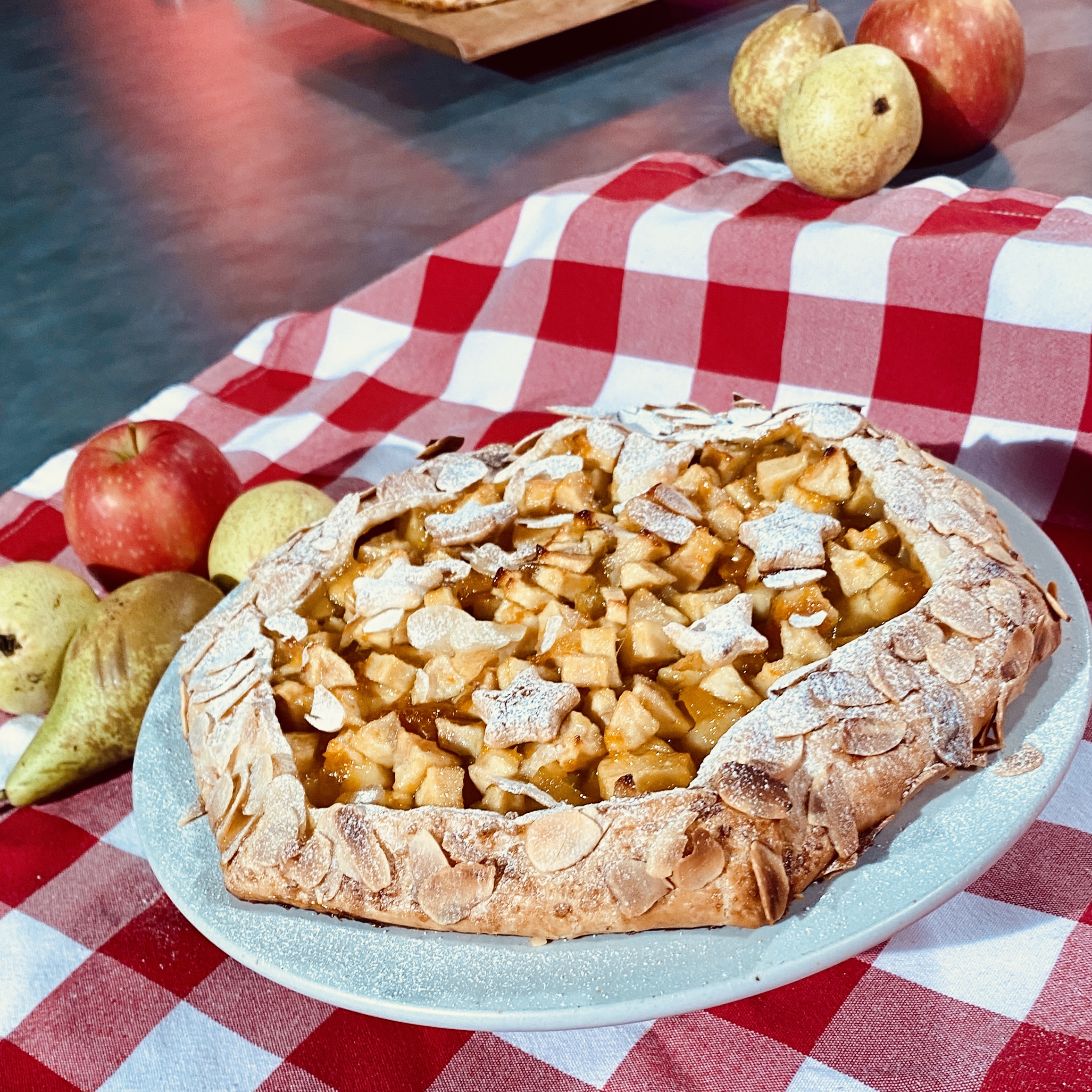 Apple, pear & ginger galette