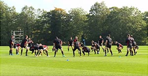 The squad before facing England