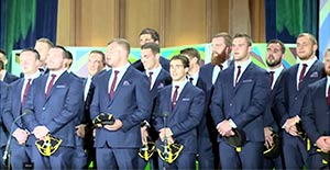 Wales welcome ceremony